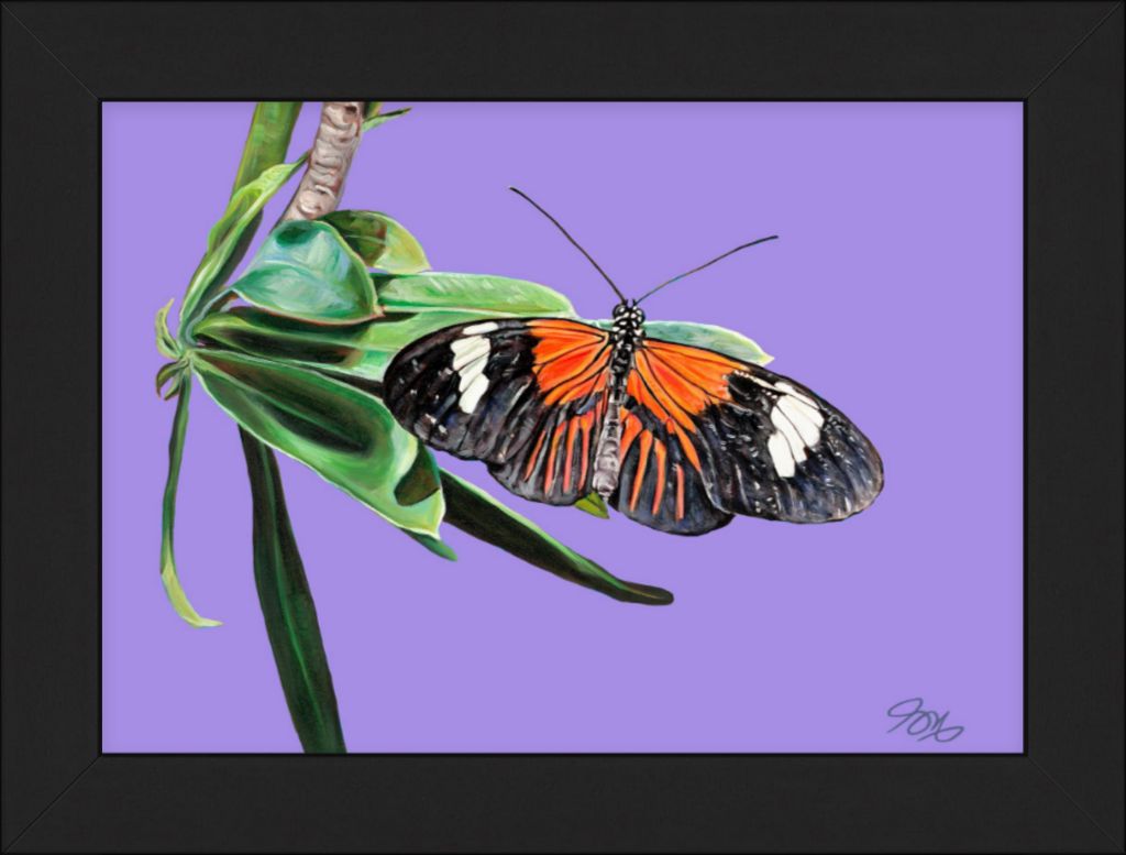 Striped Tiger on Violet