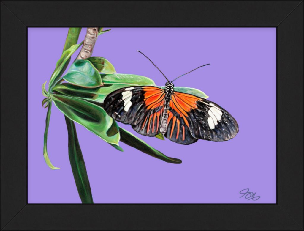 Striped Tiger on Violet