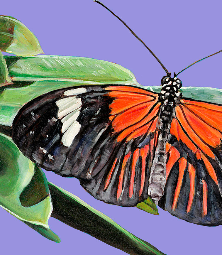 Striped Tiger on Violet